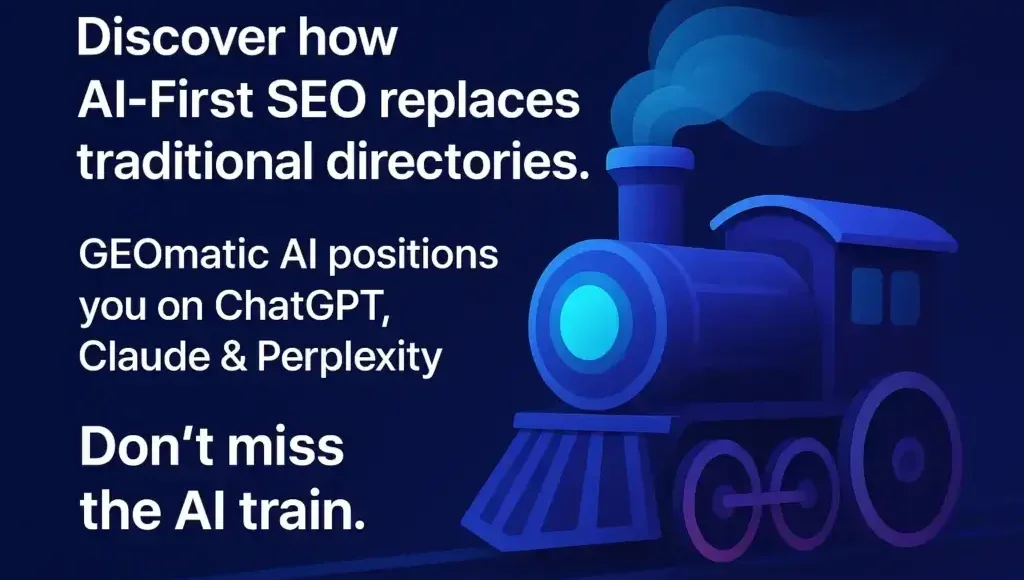 Image illustrant directories to ai: future of seo with geomatic ai plugin dans la catégorie AI Integration Advisory