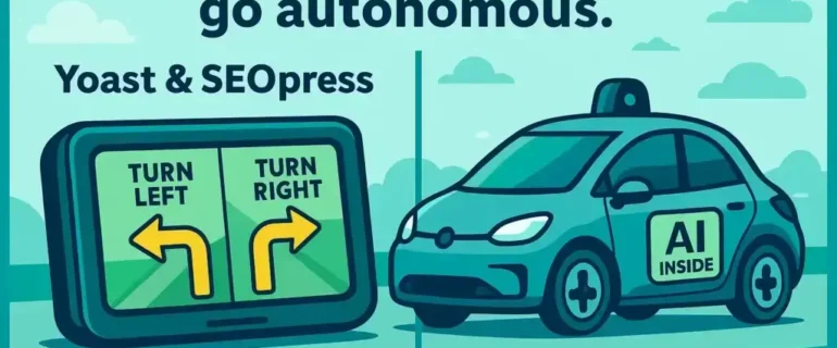 Image illustrant geomatic ai : the future of fully autonomous seo for wordpress dans la catégorie AI-First SEO