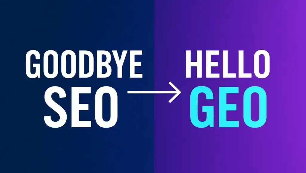 Image illustrant goodbye seo, hello geo — how generative ai is redefining online visibility dans la catégorie AI Conten...
